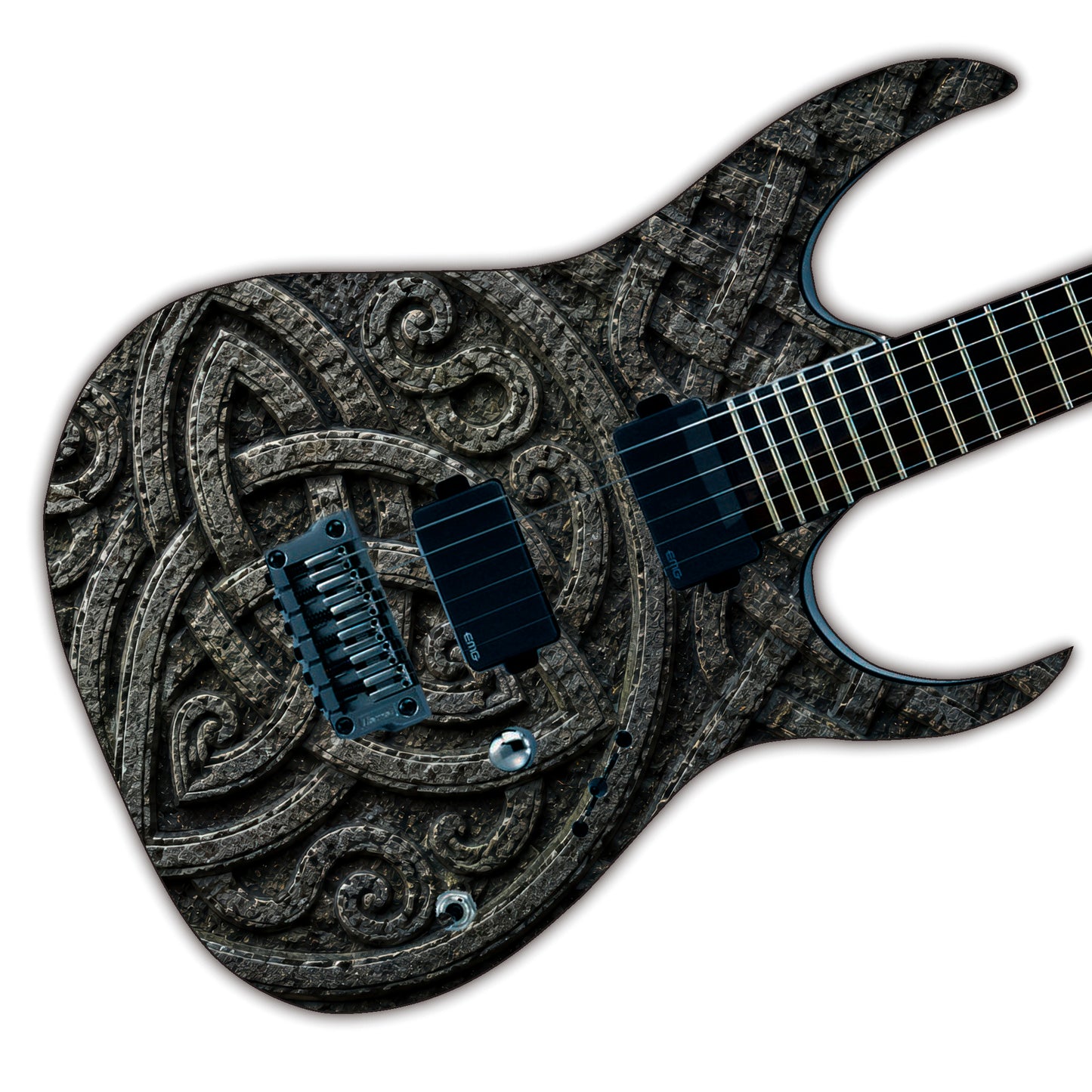 Guitar Skin Wraps The Viking Knotwork Laminated Airlease Vinyl Print for Guitars or Bass