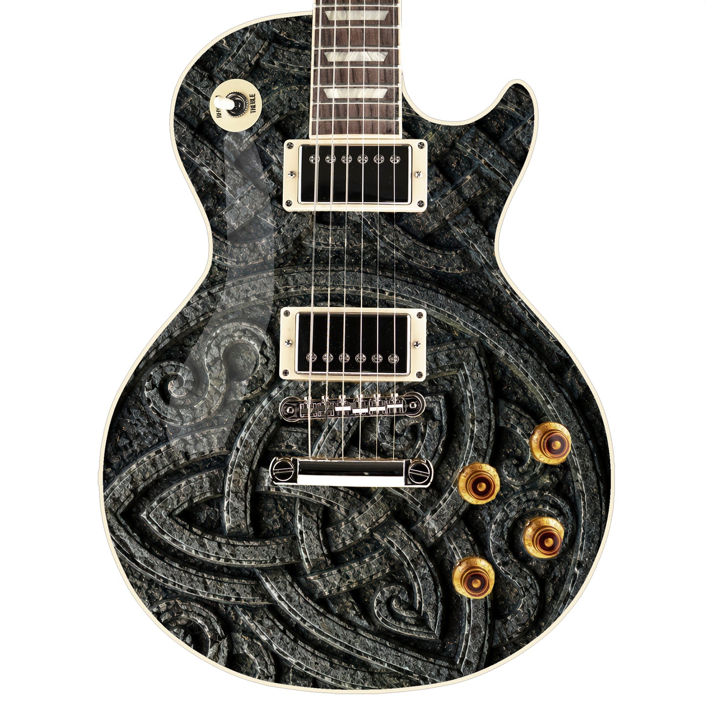 Guitar Skin Wraps The Viking Knotwork Laminated Airlease Vinyl Print for Guitars or Bass