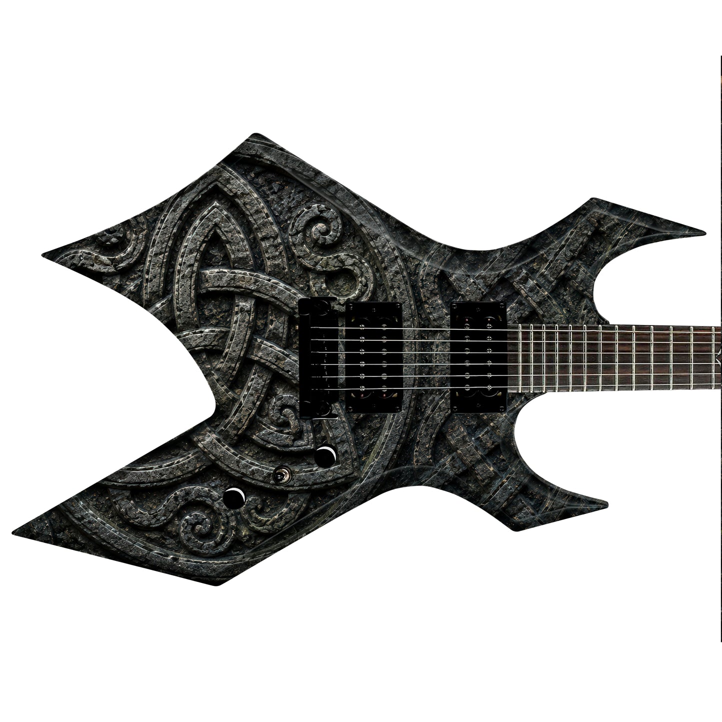Guitar Skin Wraps The Viking Knotwork Laminated Airlease Vinyl Print for Guitars or Bass