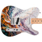 Guitar Skin Wraps The Swirling Copper Laminated Airlease Vinyl Print for Guitars or Bass