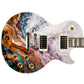 Guitar Skin Wraps The Swirling Copper Laminated Airlease Vinyl Print for Guitars or Bass