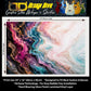 Guitar Skin Wraps The Abstract Fluid Art Laminated Airlease Vinyl Print for Guitars or Bass