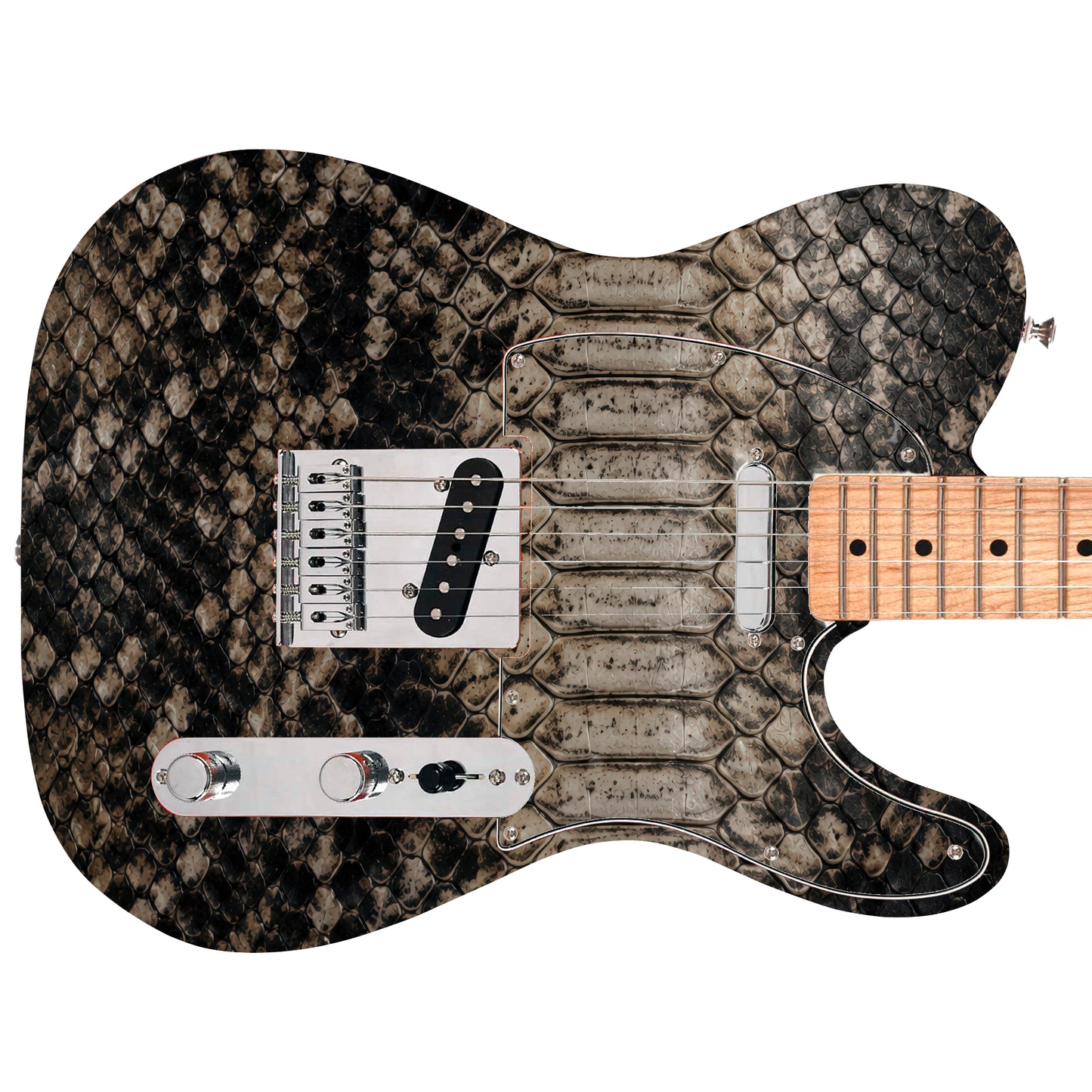 Guitar Skin Wraps The Cobra Strike Laminated Airlease Vinyl Print for Guitars or Bass