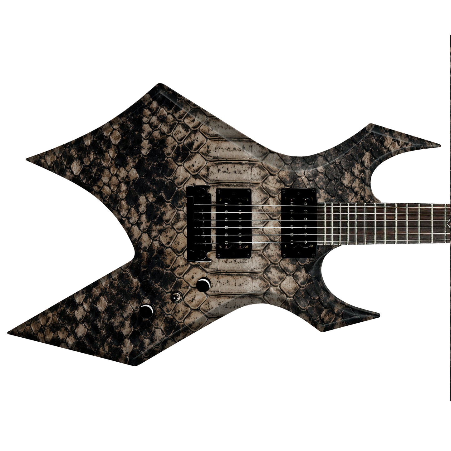Guitar Skin Wraps The Cobra Strike Laminated Airlease Vinyl Print for Guitars or Bass