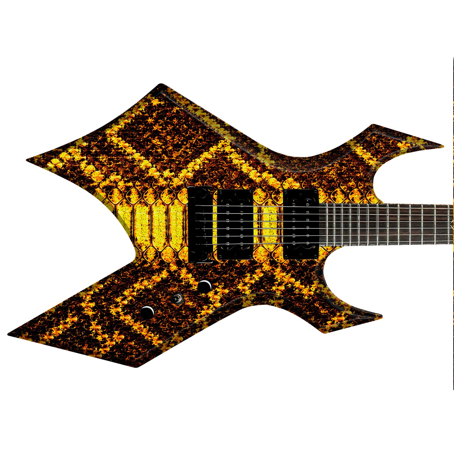 Guitar Skin Wraps The Viper Laminated Airlease Vinyl Print for Guitars or Bass