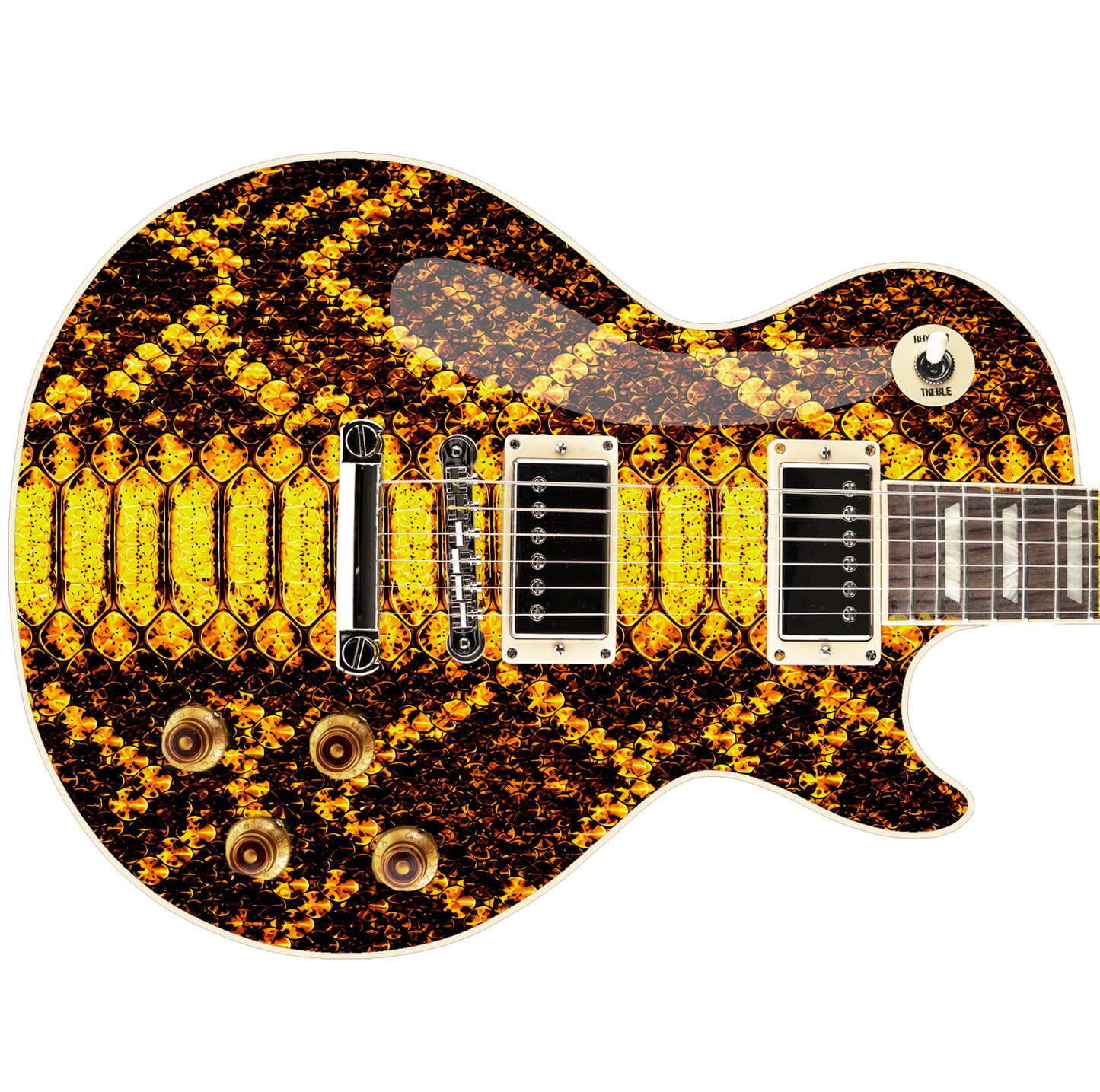 Guitar Skin Wraps The Viper Laminated Airlease Vinyl Print for Guitars or Bass