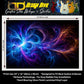 Guitar Skin Wraps The Cosmic Energy Blast Laminated Airlease Vinyl Print for Guitars or Bass