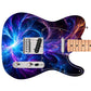 Guitar Skin Wraps The Cosmic Energy Blast Laminated Airlease Vinyl Print for Guitars or Bass