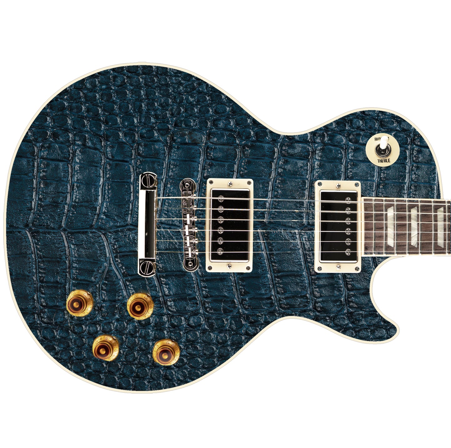 Guitar Skin Wraps The Black Mamba Laminated Airlease Vinyl Print for Guitars or Bass