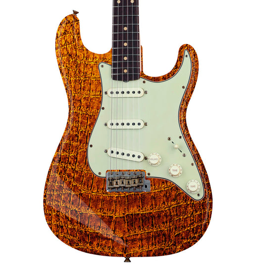 Guitar Skin Wraps The Tiger Snake Laminated Airlease Vinyl Print for Guitars or Bass