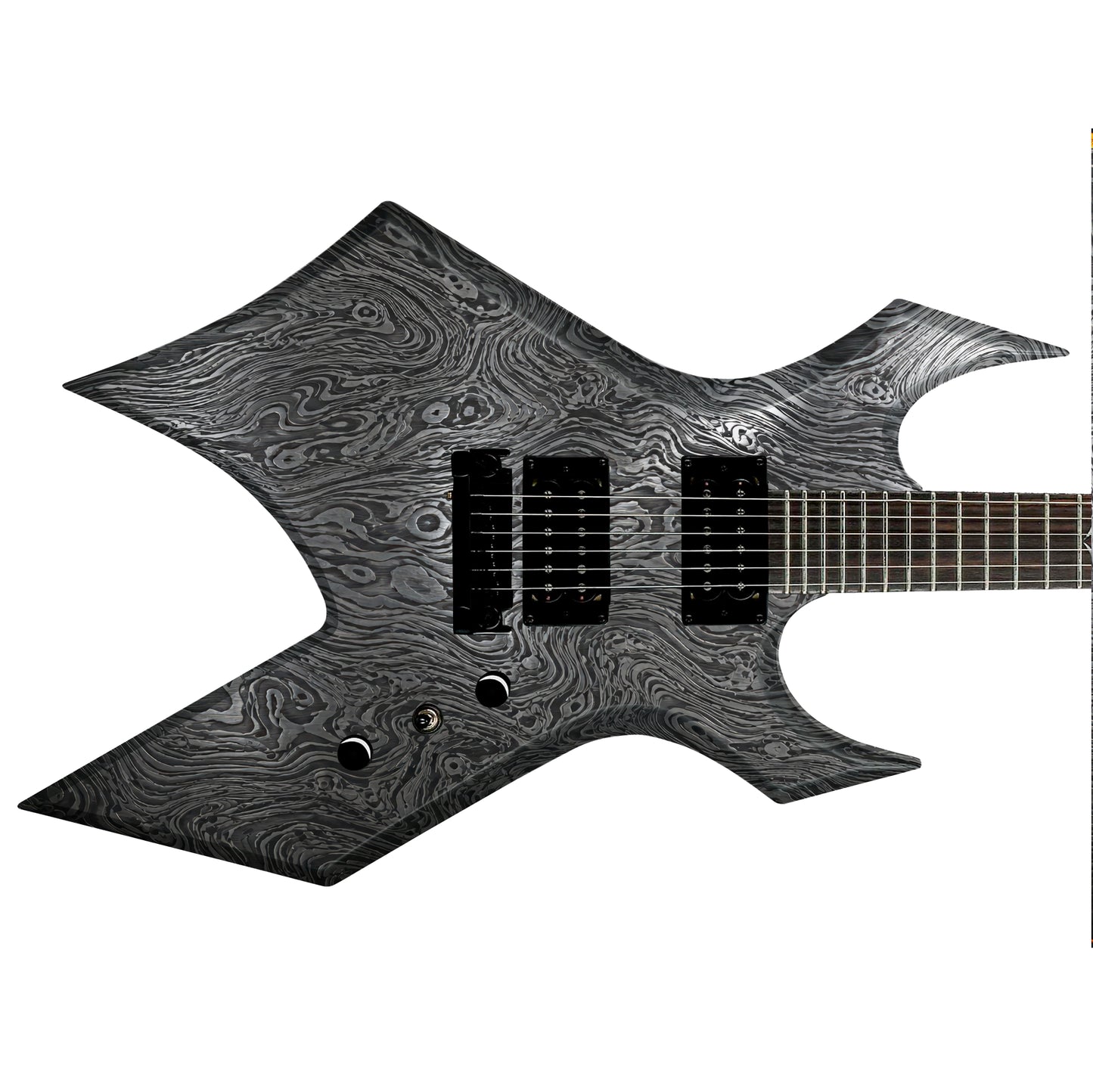 Guitar Skin Wraps The Damascus Laminated Airlease Vinyl Print for Guitars or Bass