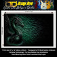 Guitar Skin Wraps The Emerald Dragon Airlease Vinyl Print for Guitars or Bass