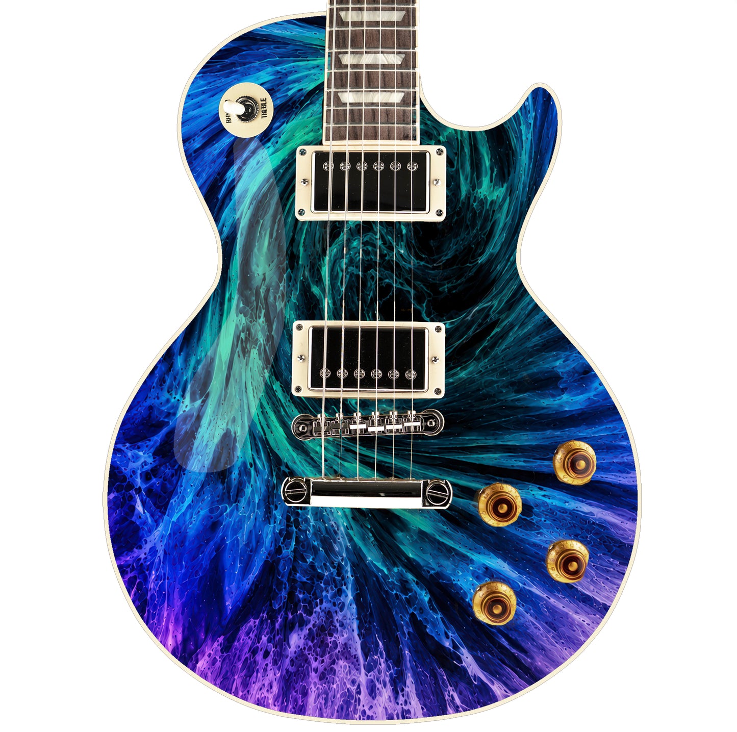 Guitar Skin Wraps The Black Hole Airlease Vinyl Print for Guitars or Bass