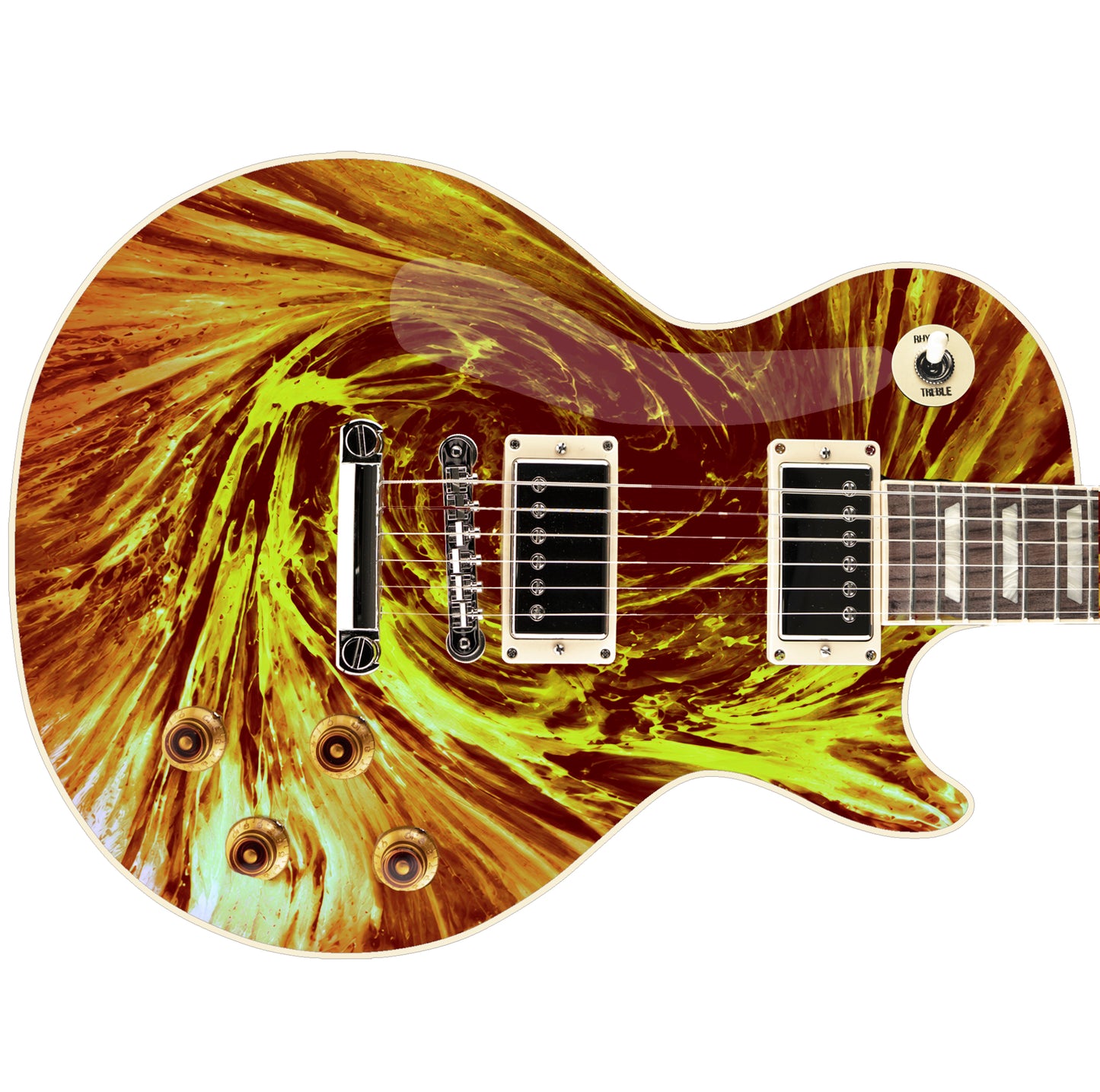 Guitar Skin Wraps The Cosmic Event Airlease Vinyl Print for Guitars or Bass