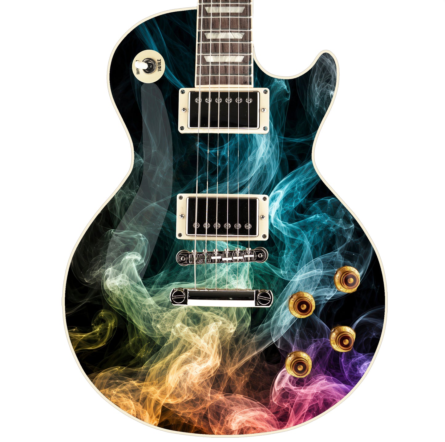 Guitar Skin Wraps The Cosmic Swirl Airlease Vinyl Print for Guitars or Bass