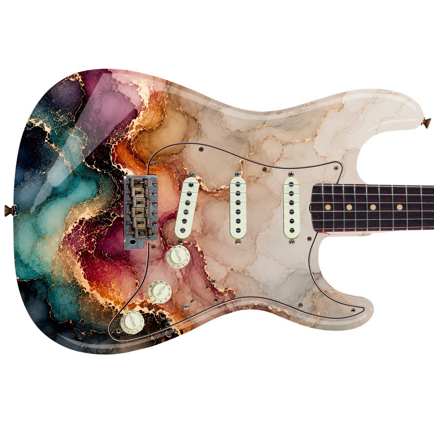 Guitar Skin Wraps The Marbled Ink Airlease Vinyl Print for Guitars or Bass