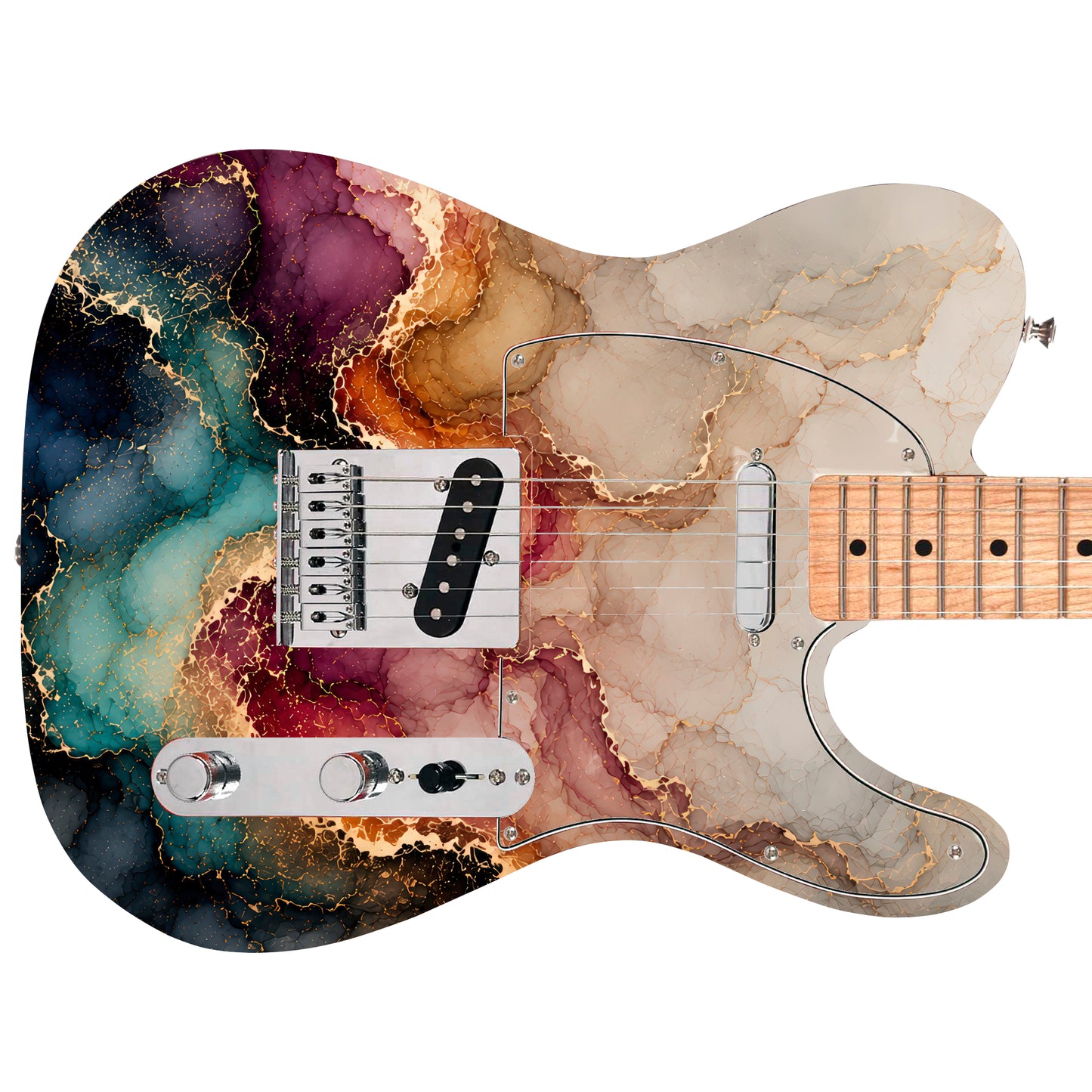 Guitar Skin Wraps The Marbled Ink Airlease Vinyl Print for Guitars or Bass