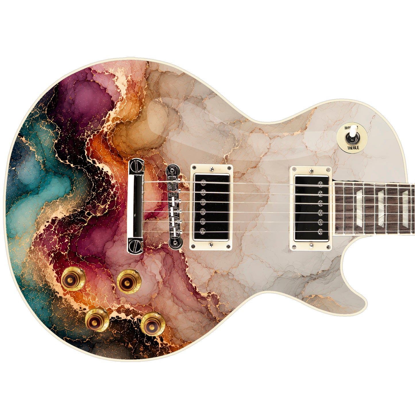 Guitar Skin Wraps The Marbled Ink Airlease Vinyl Print for Guitars or Bass