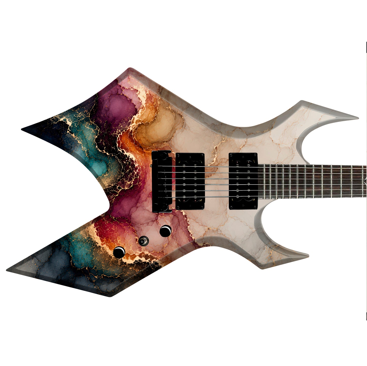 Guitar Skin Wraps The Marbled Ink Airlease Vinyl Print for Guitars or Bass