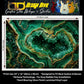 Guitar Skin Wraps The Emerald Geode Airlease Vinyl Print for Guitars or Bass