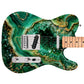Guitar Skin Wraps The Emerald Geode Airlease Vinyl Print for Guitars or Bass