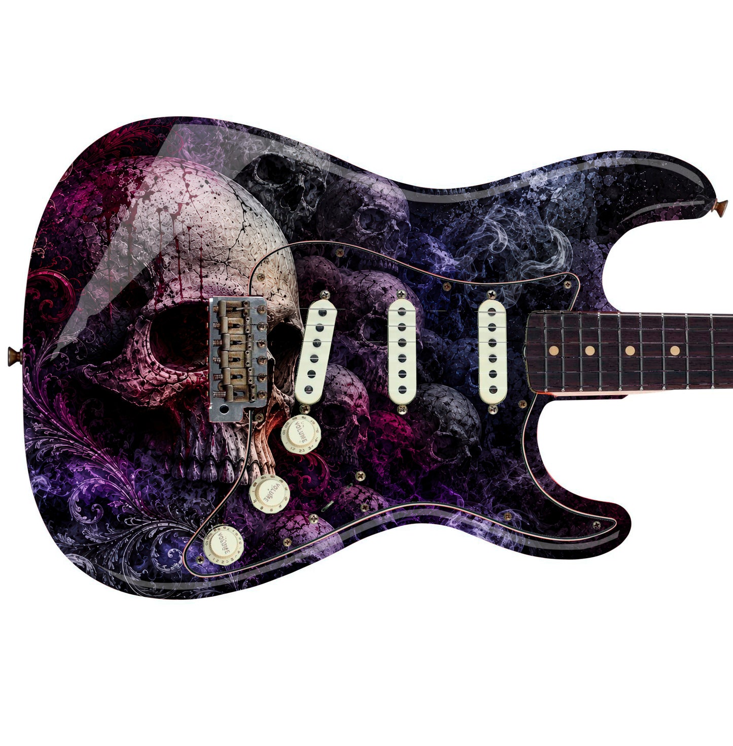 Guitar Skin Wraps The Metal Skull Airlease Vinyl Print for Guitars or Bass