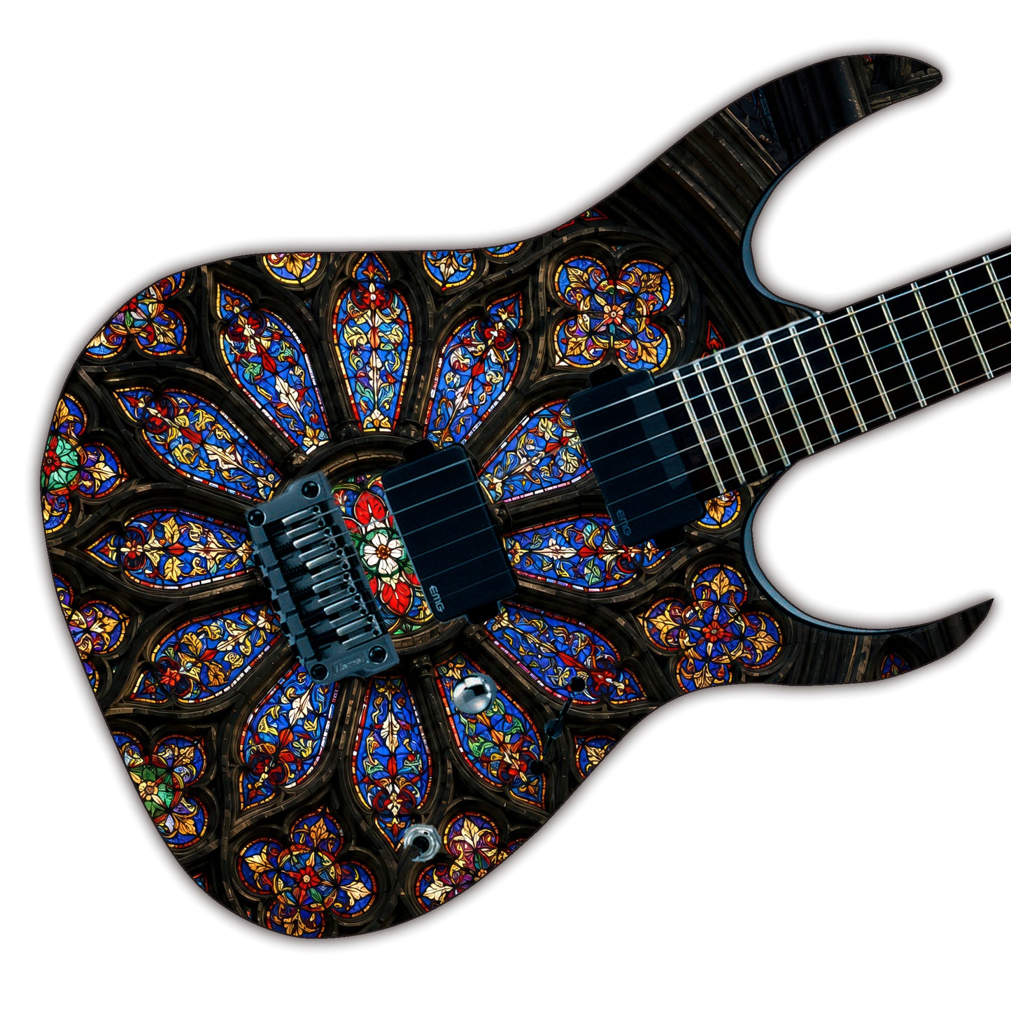 Custom Guitar Wrap The Gothic Window Airlease Vinyl Print for Guitars or Bass