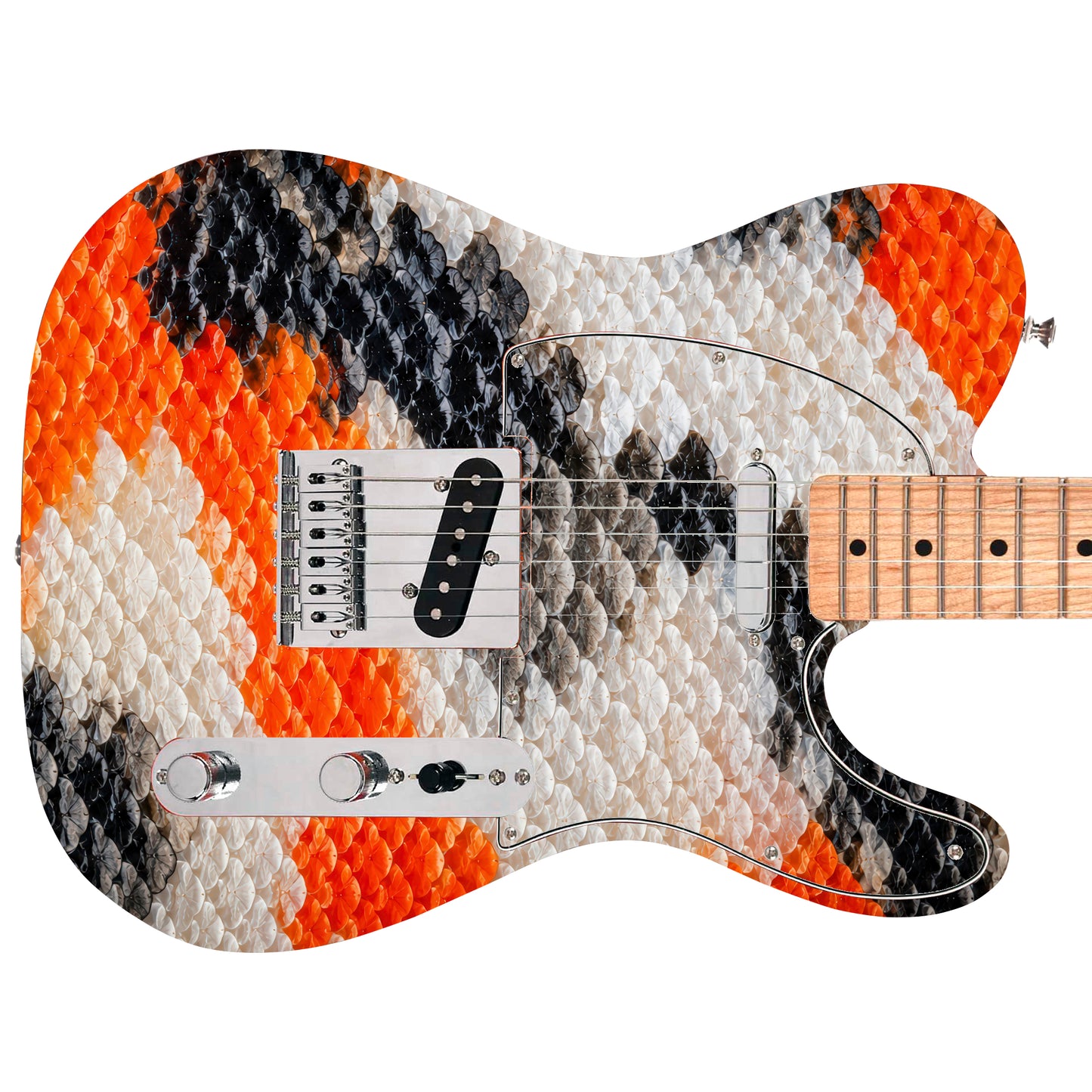 Custom Guitar Wrap The Goldfish Airlease Laminated Vinyl Print for Guitars or Bass