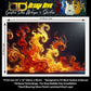 Custom Guitar Wrap The Flamewave Airlease Laminated Vinyl Print for Guitars or Bass
