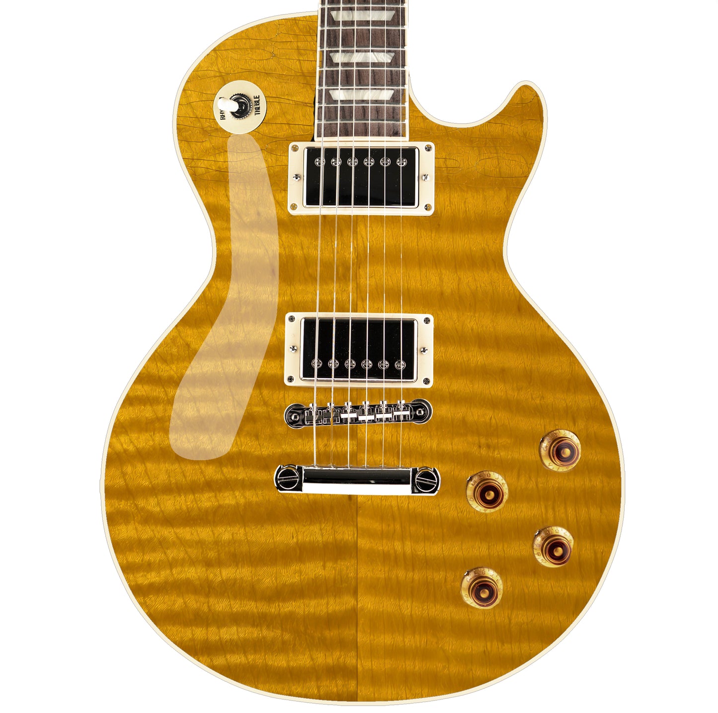 Custom Guitar Wrap The Aged Lemon Airlease Laminated Vinyl Print for Guitars or Bass