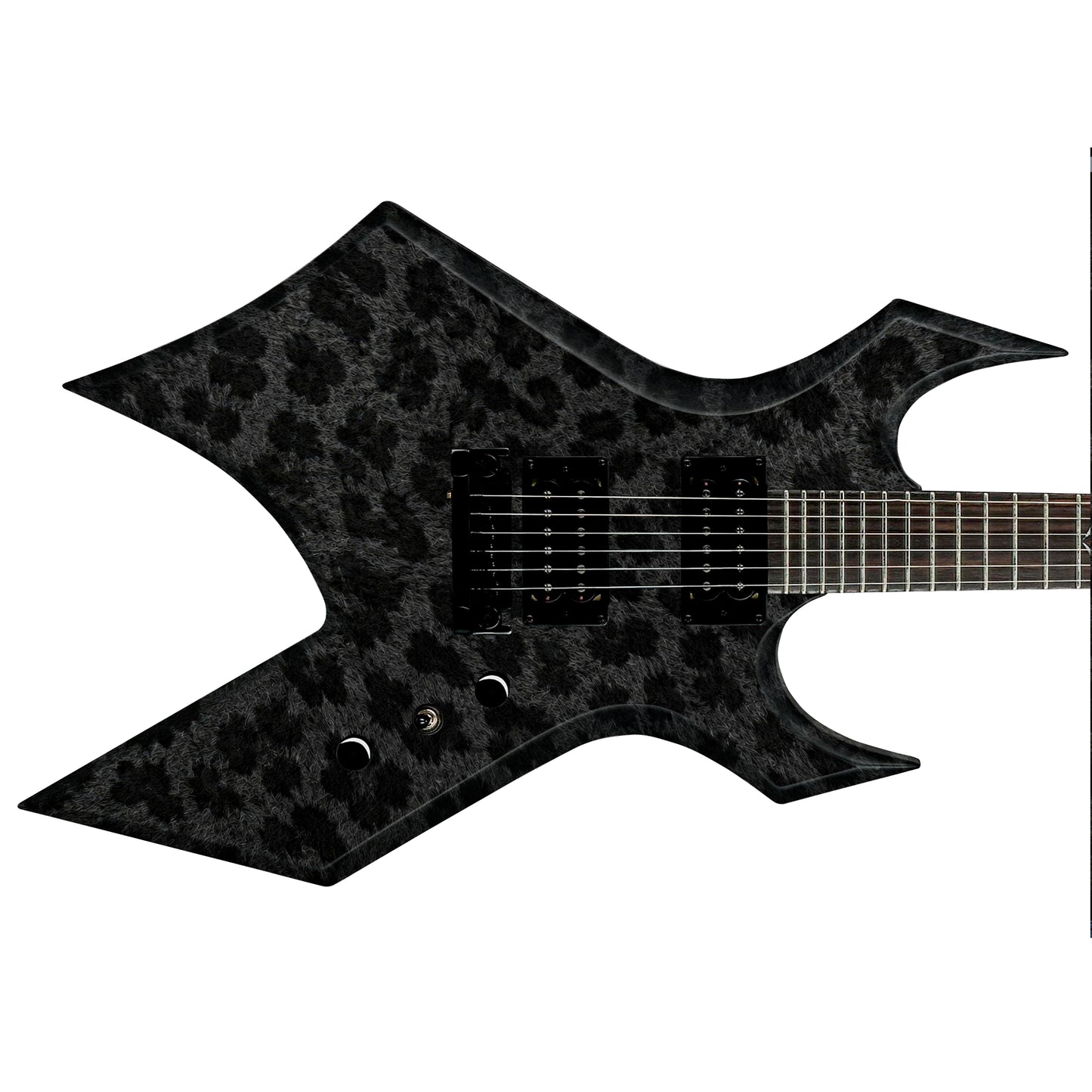 Custom Guitar Wrap The Black Jaguar Airlease Laminated Vinyl Print for Guitars or Bass