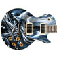 Custom Guitar Wrap The Liquid Metal Airlease Laminated Vinyl Print for Guitars or Bass