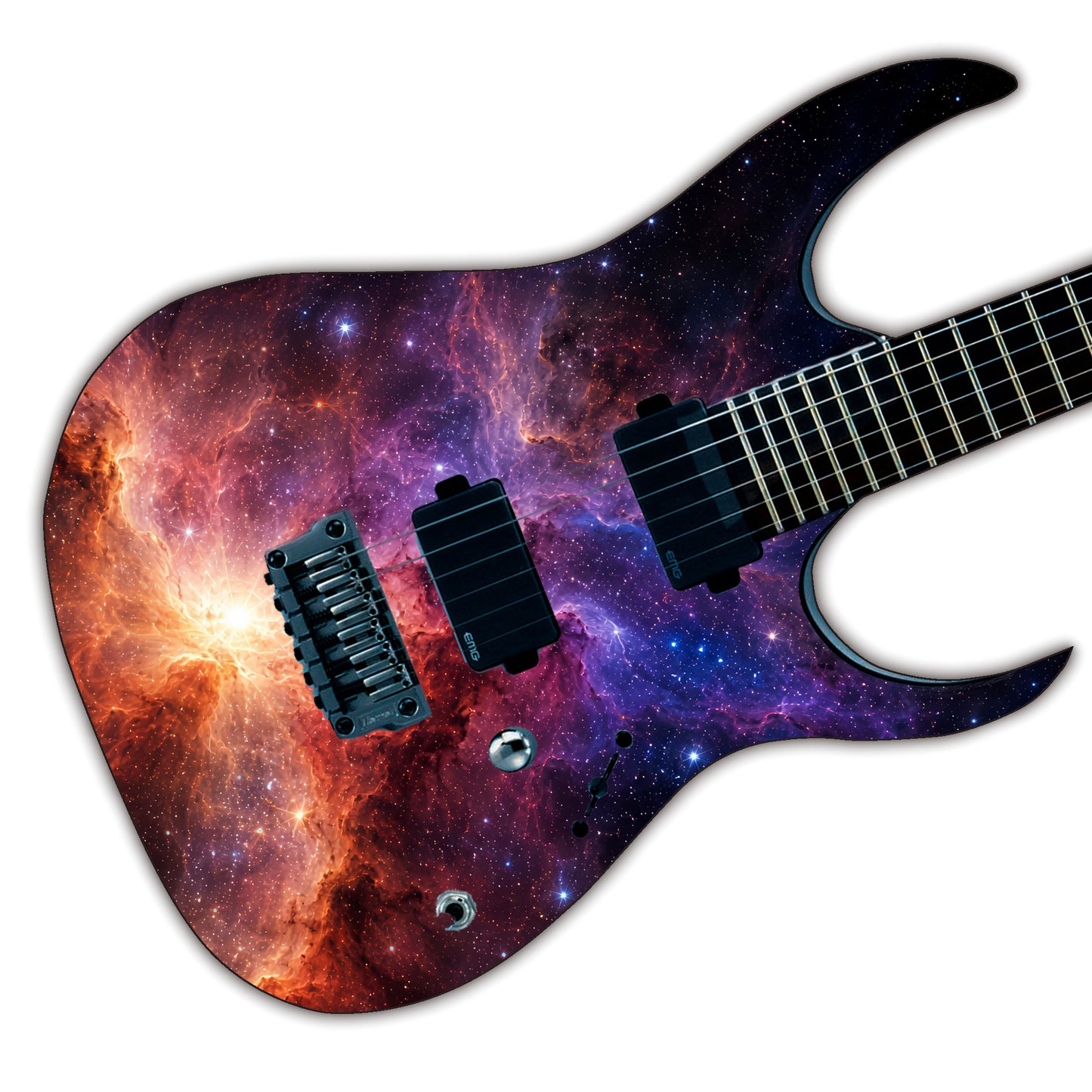 Custom Guitar Wrap The Outer Galaxy Airlease Laminated Vinyl Print for Guitars or Bass