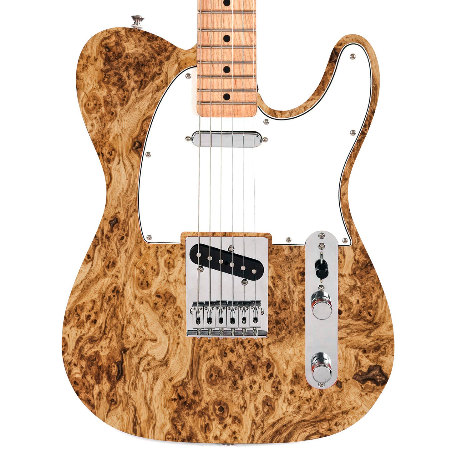 Custom Guitar Wrap The Birdseye Maple Airlease Laminated Vinyl Print for Guitars or Bass