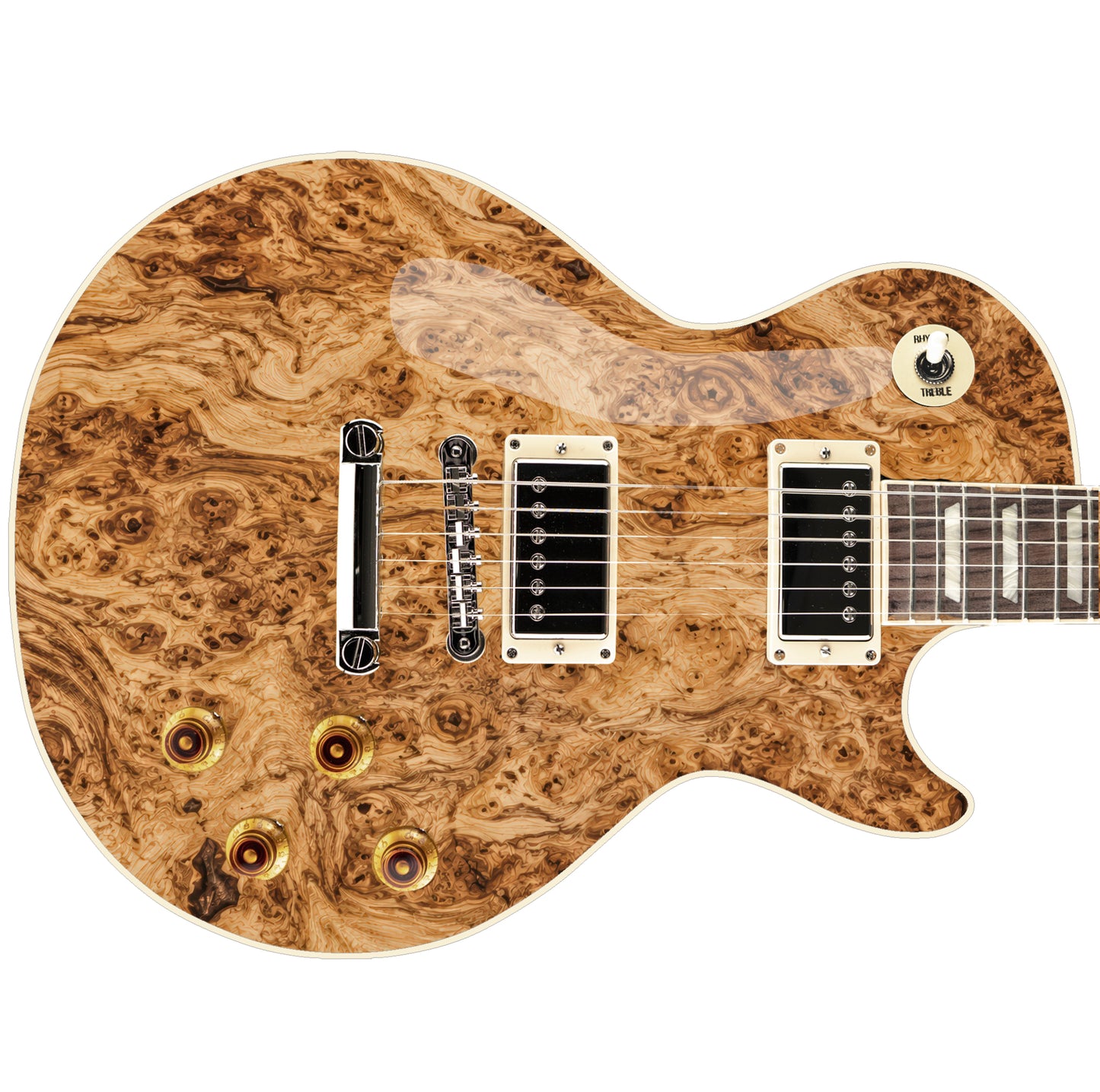 Custom Guitar Wrap The Birdseye Maple Airlease Laminated Vinyl Print for Guitars or Bass