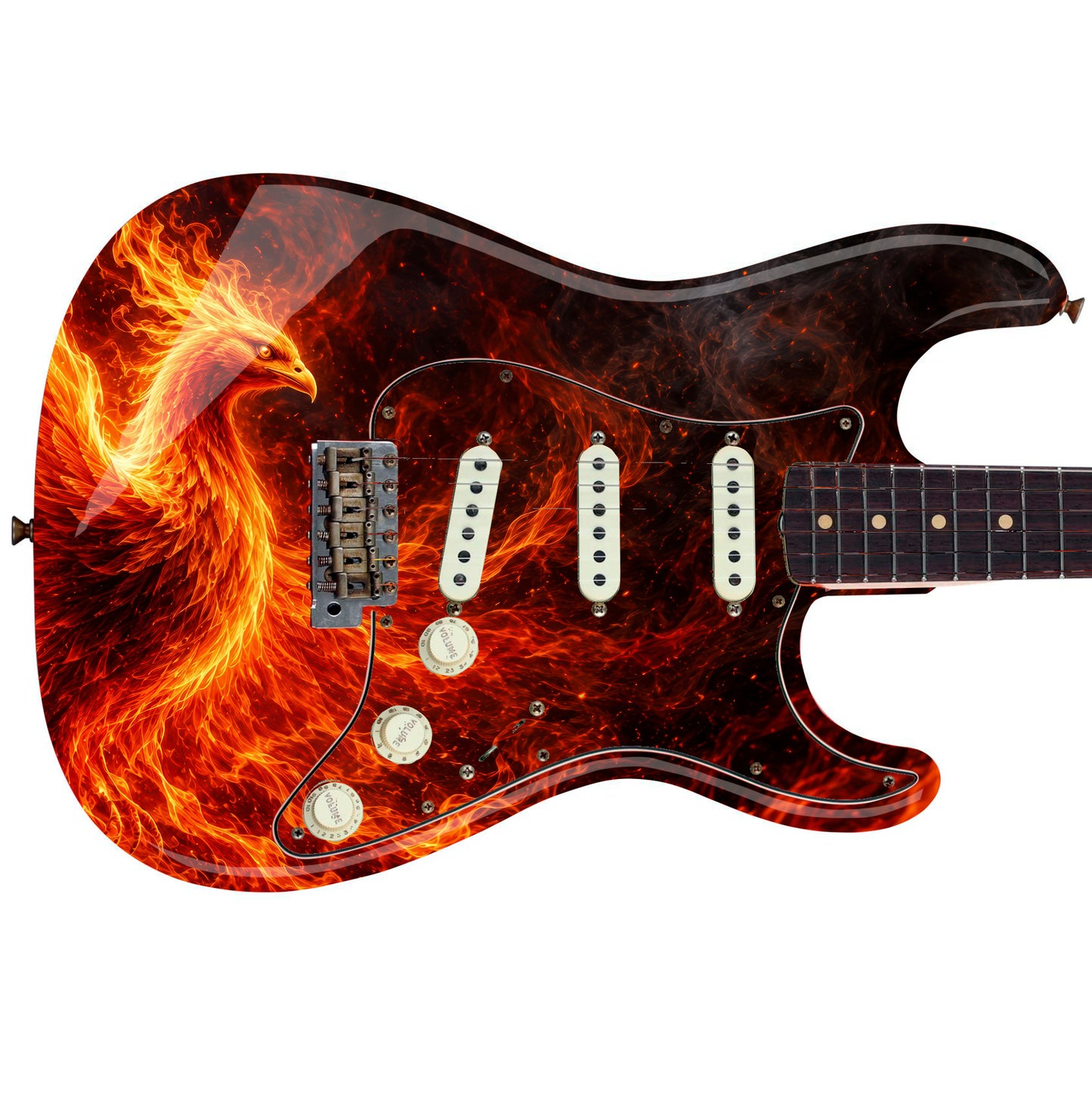 Custom Guitar Wrap The Phoenix Airlease Laminated Vinyl Print for Guitars or Bass
