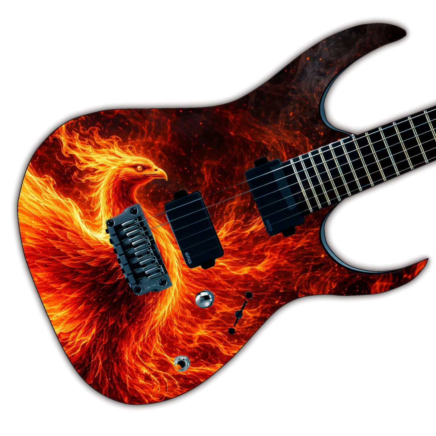 Custom Guitar Wrap The Phoenix Airlease Laminated Vinyl Print for Guitars or Bass