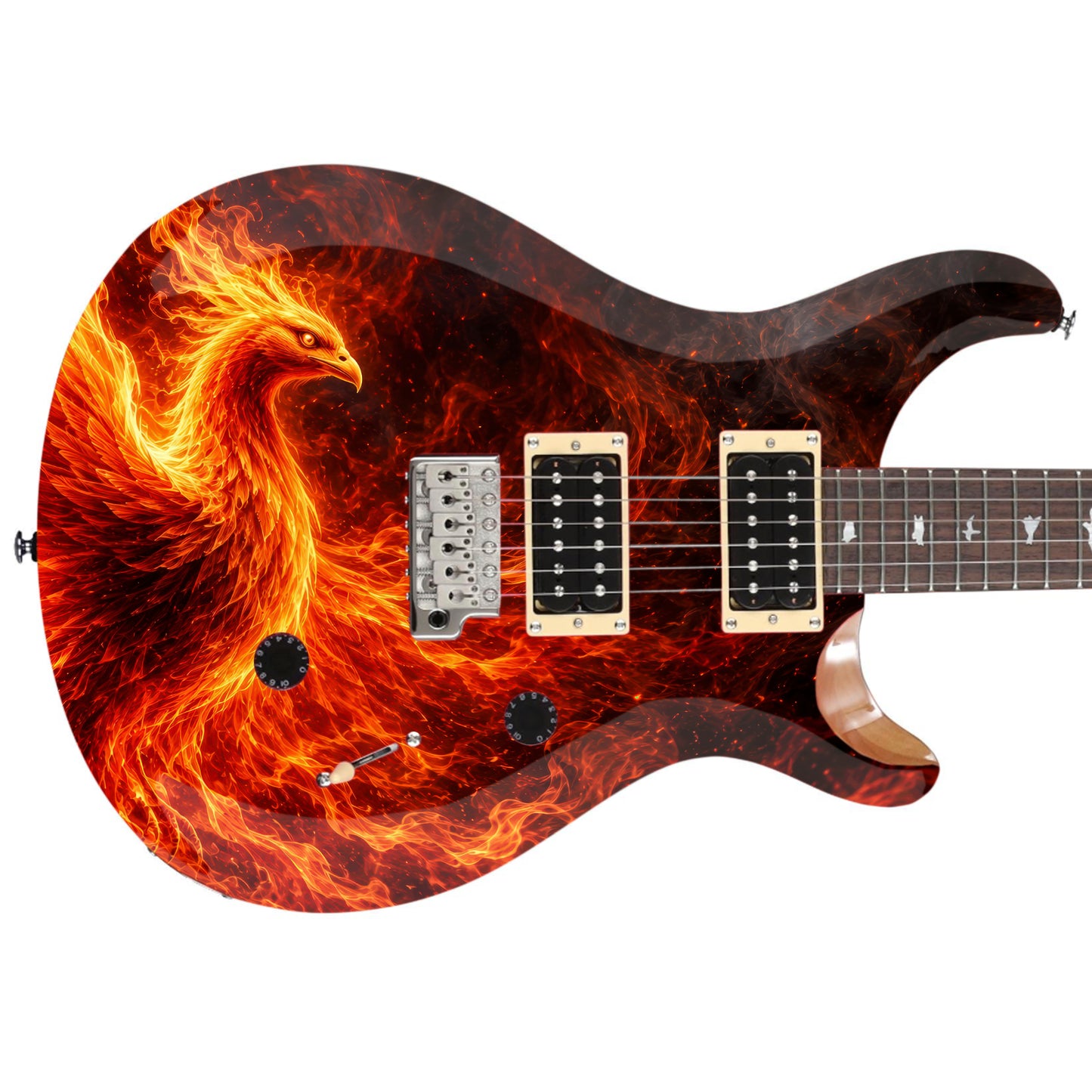 Custom Guitar Wrap The Phoenix Airlease Laminated Vinyl Print for Guitars or Bass