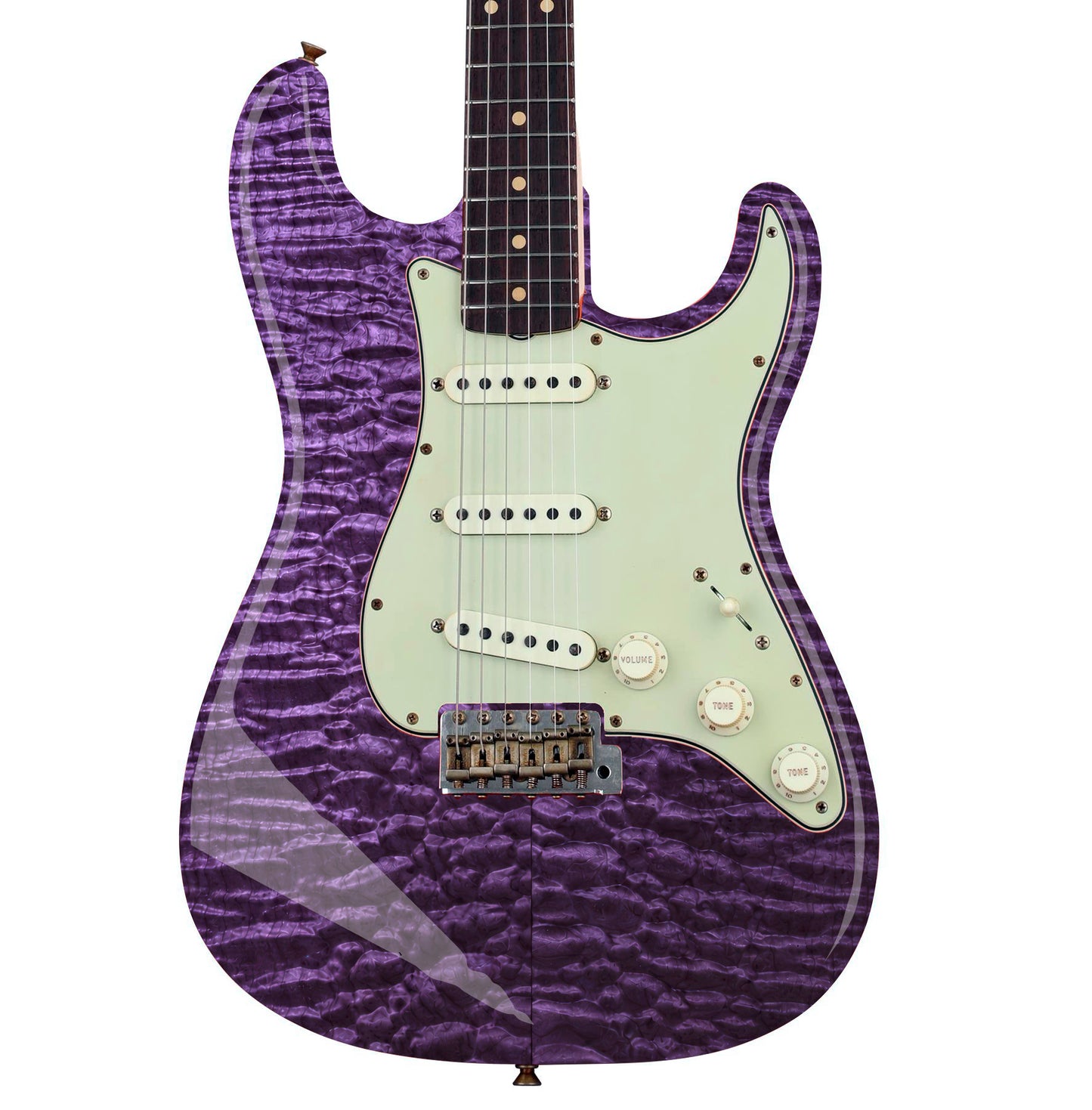 Custom Guitar Wrap The Purple Maple Airlease Laminated Vinyl Print for Guitars or Bass