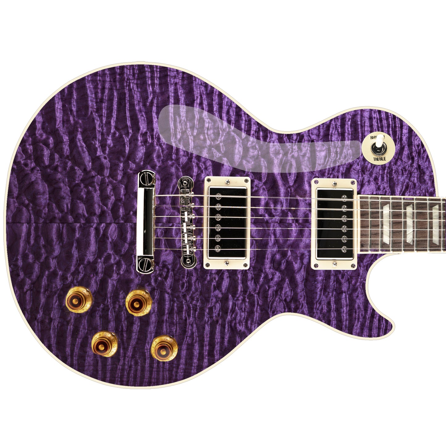 Custom Guitar Wrap The Purple Maple Airlease Laminated Vinyl Print for Guitars or Bass