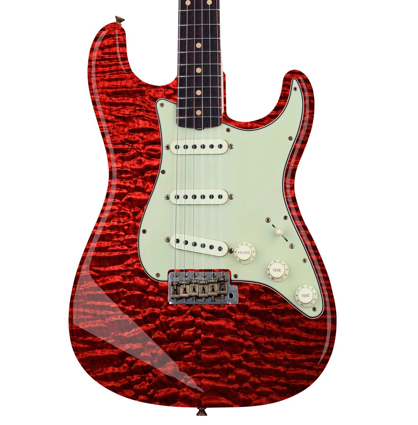 Custom Guitar Wrap The Red Maple Airlease Laminated Vinyl Print for Guitars or Bass