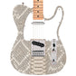 Custom Guitar Wrap The White Python Airlease Laminated Vinyl Print for Guitars or Bass