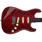 Custom Guitar Wrap The Red Viper Airlease Laminated Vinyl Print for Guitars or Bass
