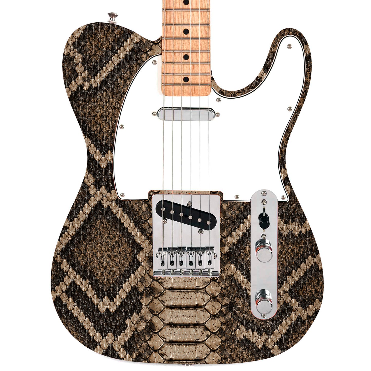 Custom Guitar Wrap The Python Laminated Airlease Vinyl Print for Guitars or Bass