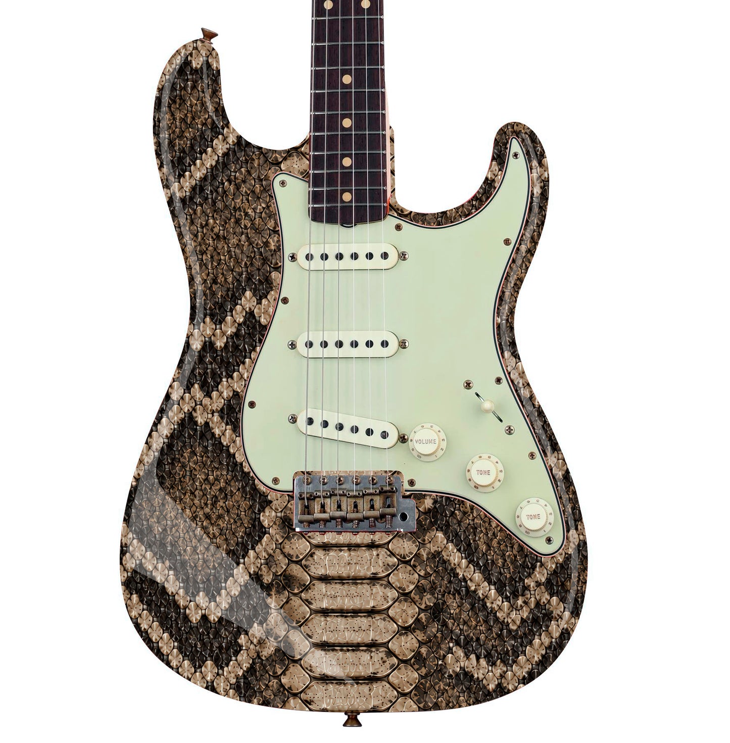 Custom Guitar Wrap The Python Laminated Airlease Vinyl Print for Guitars or Bass
