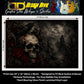 Custom Guitar Skin Wrap The Moonlight Skull Laminated Airlease Vinyl Print for Guitars or Bass