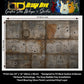 Custom Guitar Wrap The Rusty War Panel Laminated Airlease Vinyl Print for Guitars or Bass Mod