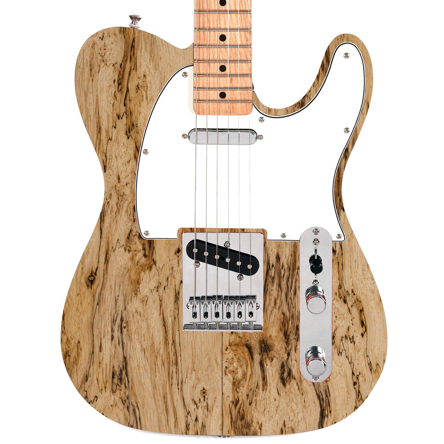 Custom Guitar Wrap The Spalted Maple Laminated Airlease Vinyl Print for Guitars or Bass Mod