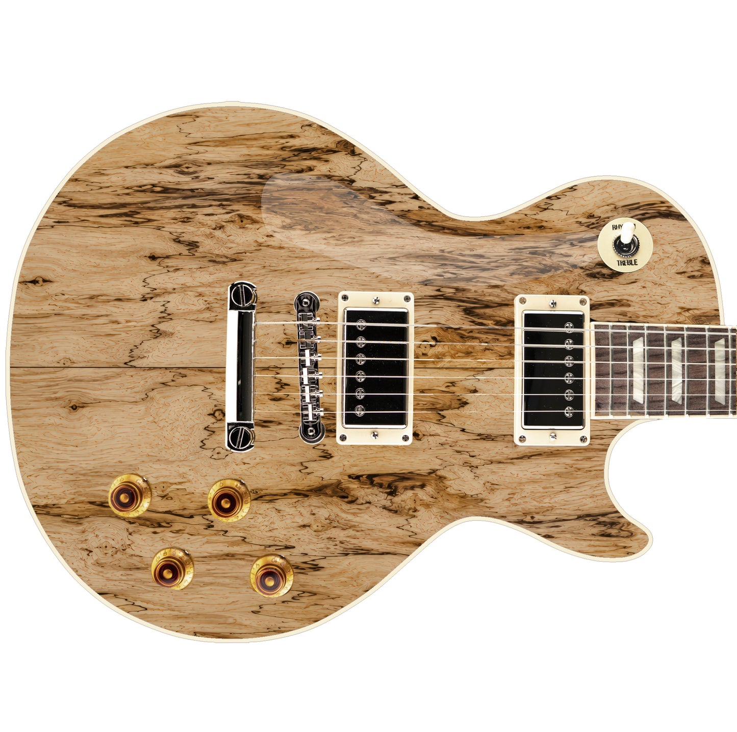 Custom Guitar Wrap The Spalted Maple Laminated Airlease Vinyl Print for Guitars or Bass Mod