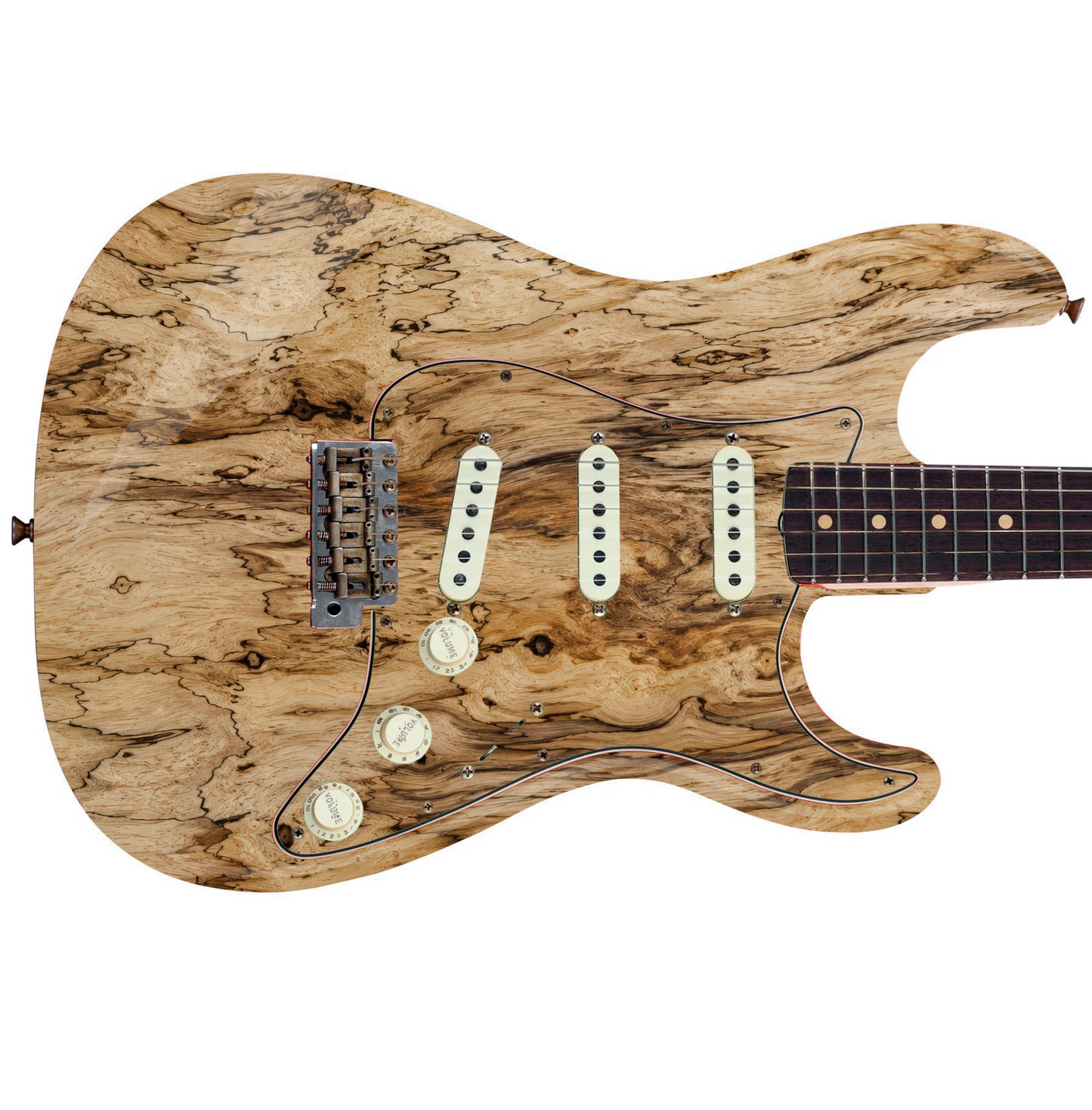 Custom Guitar Wrap The Spalted Maple Woodgrain Vinyl Print for Guitars or Bass